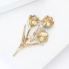 Korean-style fashionable oil drip tulip brooch, fashionable ins trendy and personalized brooch, cute and artistic accessory Specification image